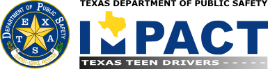 Blue Impact Texas Teen Drivers logo